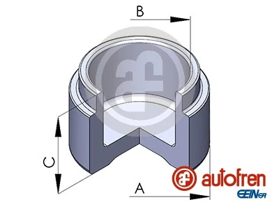 Piston, brake caliper